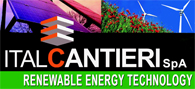 Italcantieri S.p.A. produce en Italia centrales electricas con turbinas eolicas y plantas completas de paneles solares fotovoltaicos de alta tecnologia para la generacion y cogeneracion de energia electrica con fuentes renovables, produccion de energia limpia ecologica con sistemas de alta tecnologia producidas en Italia sin contaminar el ambiente, nuestra ingegneria mecania y de energia renovable, sistemas productivos de turbinas y capacidad de instalacion y mantenimiento nos permiten de satisfacer Grandes y Pequeños Clientes. Energia renovable altamente eficiente y respetando el ambiente ideales para Industrias, Ciudades y paises que desean Energia limpia