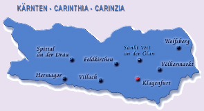 KLAGENFURT capitale di Carinzia, con il fiume Glan chee attraversa la citta' dal nord. Klagenfurt ubicata in una regione di montagne e laghi, conosciuta per gli sport d'inverno... La citta' di Klagenfurt offre al turista un'eccelente e meraviglioso posto per vacanze, un'abbinamento fra natura, paradiso e perfetta organizzazione... VISITA KLAGENFURT...