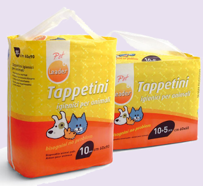 Tapettini per animali, produttore Italiano di prodotti in cotone per la igiene e pulizia dei bimbi e donne, salviette umidificate in cotone prodotto ecologico per distribuzione, pannolini per adulti in diverse taglie, batuffolo struccanti per viso donne dischetti in puro cotone idrofilo per strucco del viso delle ragazze, traverse salva materasso per letti e culle dei bimbi, anche la produzione di tappetini igienici per animali inoltre offriamo prodotti personalizzati in base al mercato dei nostri clienti