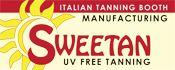 Only 01 Minute Process for a perfect tan totally UV FREE process with the Sweetan booth, a natural tanning for all type of skins at not risks, the Sweetan Booth is a made in Italy technology used for salons, spas, hotels, cruisers, and any wellness place. Sweetan it is the only tanning booth in the worldwide market UV FREE process designed and patented using INFRARED lamps for it's natural SAUNA process. UV FREE tanning avoing cancer providing wellness and business for Spas, Esthetic centers, hotels, salon... We are looking for worldwide distributors